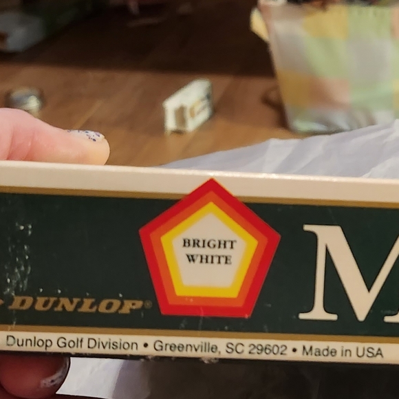 VINTAGE Dunlap Master Bright White Golf Balls 18 NWT 1991 - Picture 2 of 8